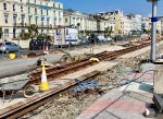 Horse Tramway track improvement works at Douglas, Isle of Man